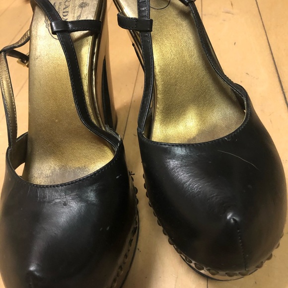 Prada studded platform sling back shoe 39 - Picture 5 of 6